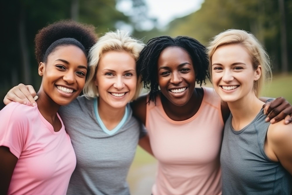 friends embracing fun lifestyle