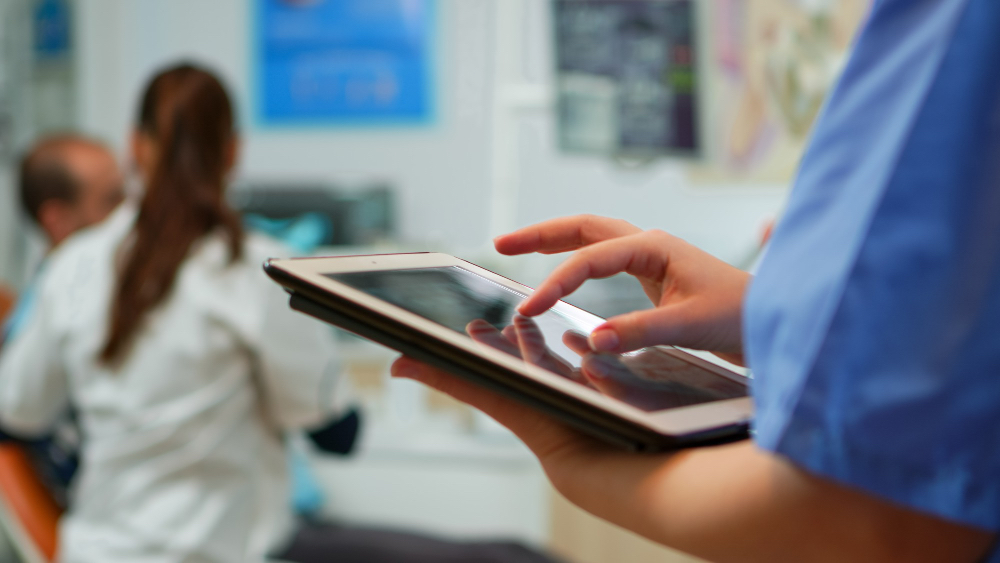 Digital lab result report for nurse compliance titers on a smartphone.