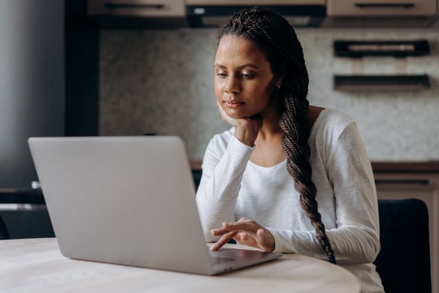 Person checking lab test results securely on a laptop after ordering bloodwork online
